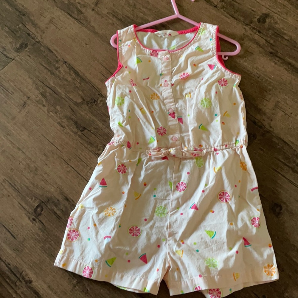 Girls Fruit Romper size 7
